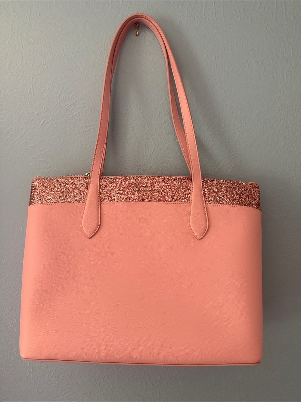 Kate Spade Pink Glitter Tote NWOT